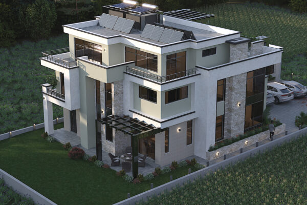 5 – BEDROOM, JUJA VILLA – 3D Render