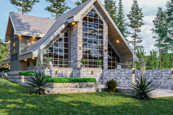 3-bedroom A-Frame — Timau – 3D Render